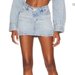 Lovers + Friends Blue Casual Mini Skirt